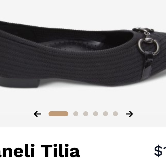 Vaneli Black Flats with Silver Hardware - Picture 6 of 6